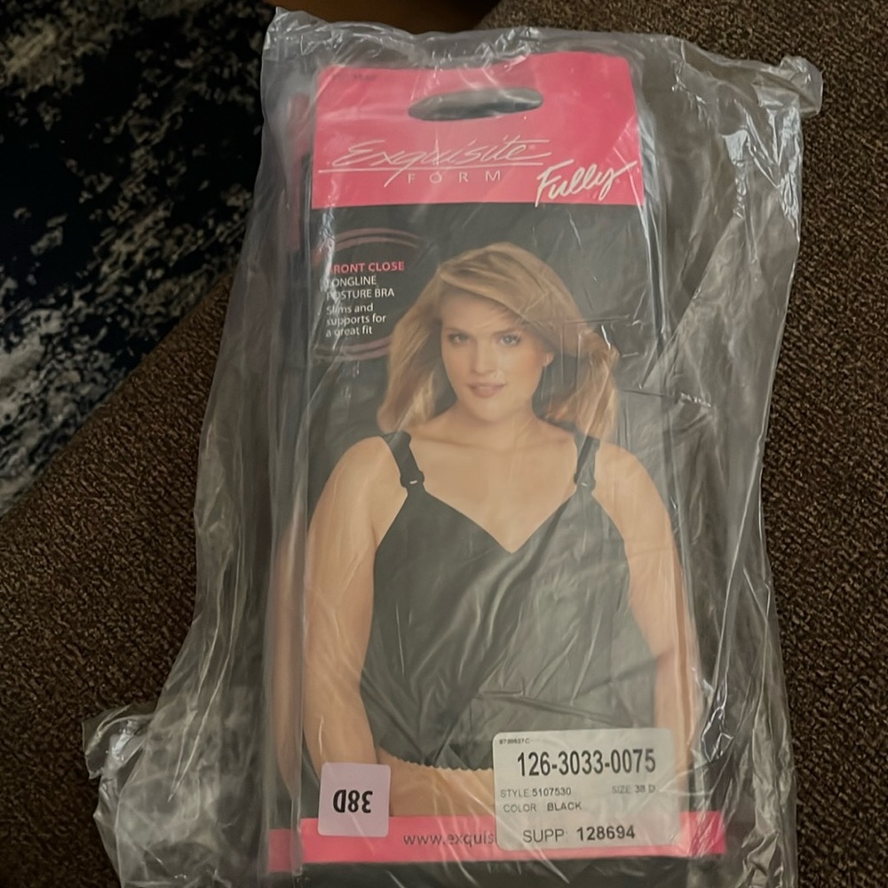 Exquisite Form Women's Black Front Close Posture Bra